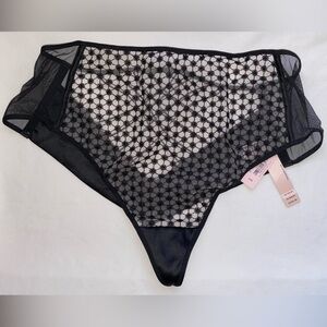 Victoria’s Secret Black Sheer Mesh Bikini Panties | NWT